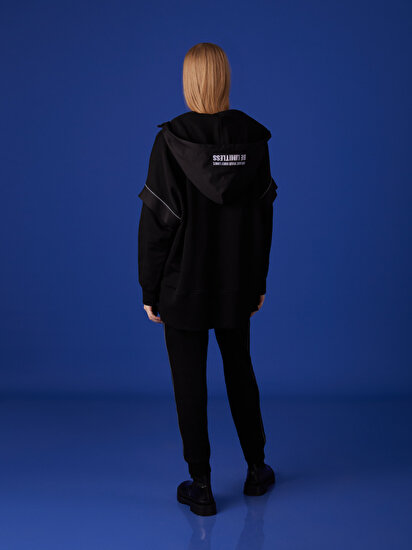Kapüşonlu Oversize Sweatshirt