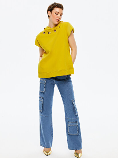 Kapüşonlu Oversize Sweatshirt