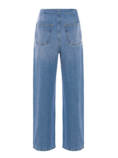 Parlak Taşlı Jean Pantolon