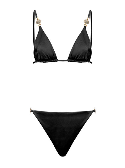Gold Aksesuar Detaylı Bikini Takımı