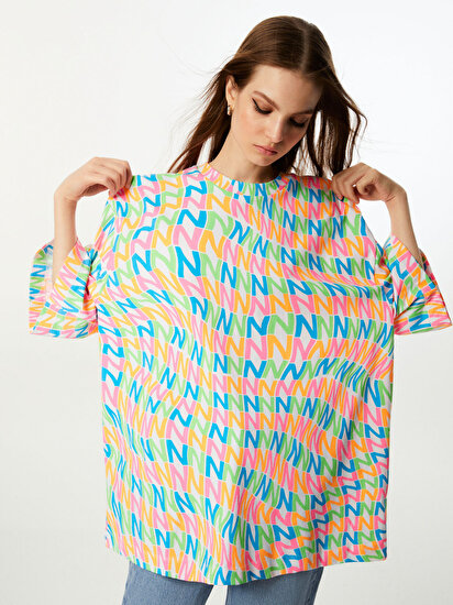 Baskılı Oversize T-Shirt
