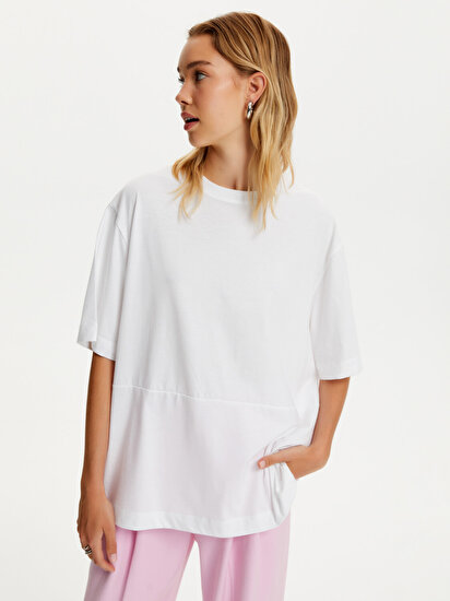 Desenli Oversize T-Shirt