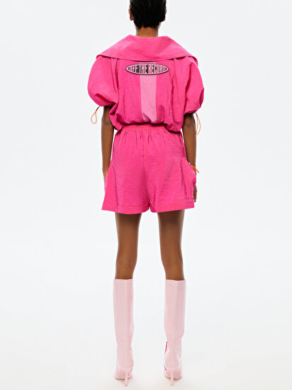 Geniş Yaka Garnili Sweatshirt