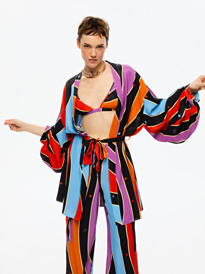 Balon Kollu Kimono