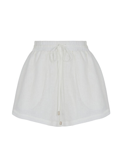 Keten Mini Şort