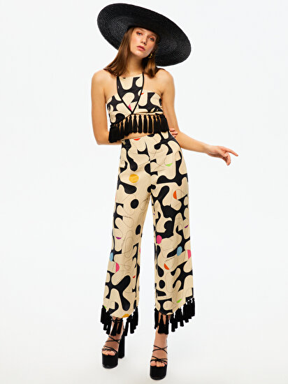 Püskül Detaylı Crop Top