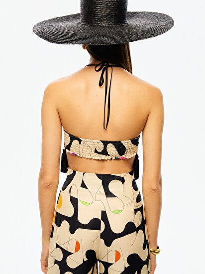 Püskül Detaylı Crop Top