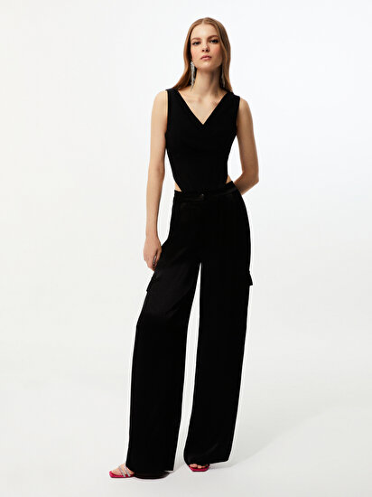 Çapraz Yaka Korse Crop Top