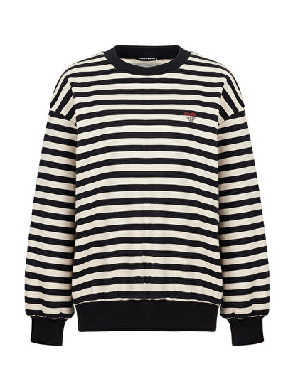 Kalp Baskılı Sweatshirt