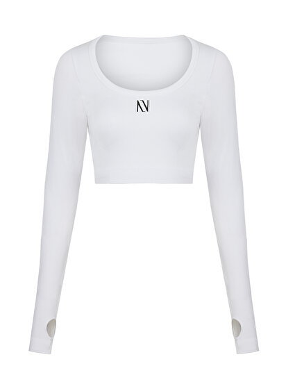 Kayık Yaka Crop Top