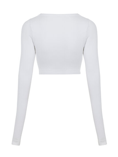 Kayık Yaka Crop Top