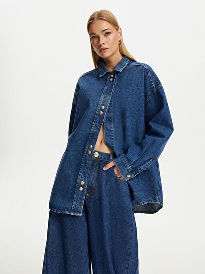 Oversize Denim Ceket