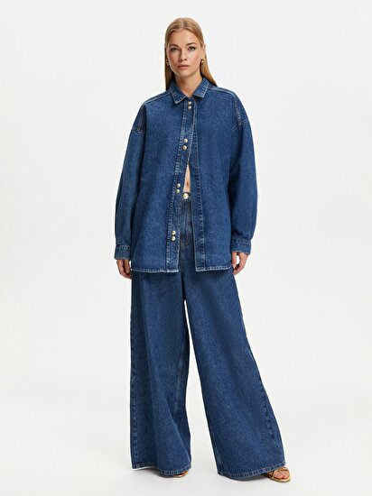 Oversize Denim Ceket