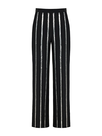 Metalik Şeritli Pantolon