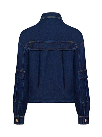 Çok Cepli Denim Ceket