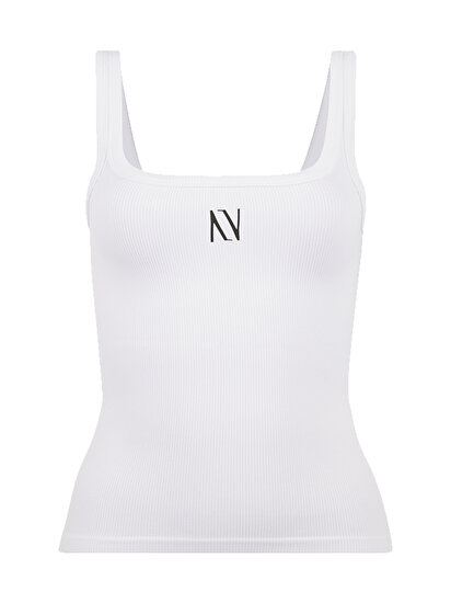 Fitilli Kalın Askılı Crop Top