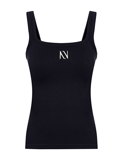 Fitilli Kalın Askılı Crop Top