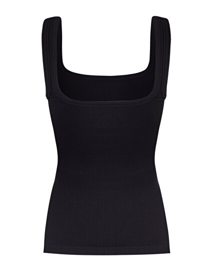 Fitilli Kalın Askılı Crop Top