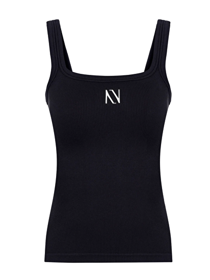 Fitilli Kalın Askılı Crop Top