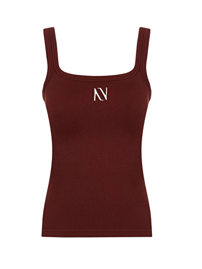 Fitilli Kalın Askılı Crop Top