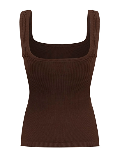 Fitilli Kalın Askılı Crop Top