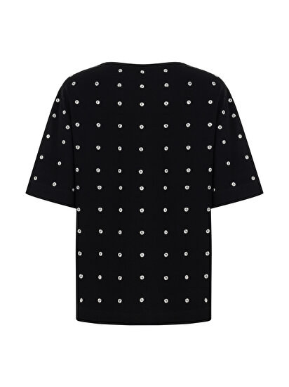 Metal Halka Tasarımlı T-Shirt