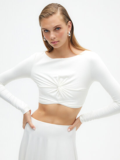 Düğümlü Crop Top