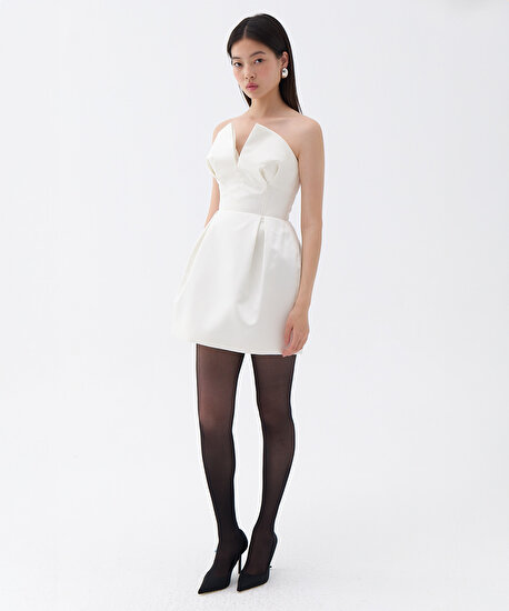 Straplez Mini Elbise