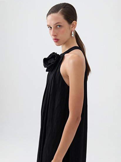 Halter Yaka Maxi Elbise