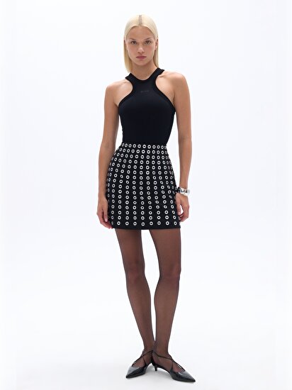 Halter Yaka Crop Top