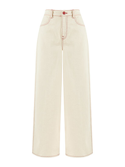 Wide Leg Jean Pantolon
