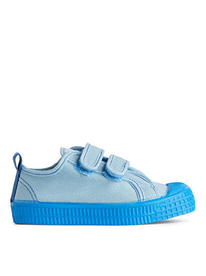 Star Master Kid Velcro Contrast Stitching Kanvas Sneaker