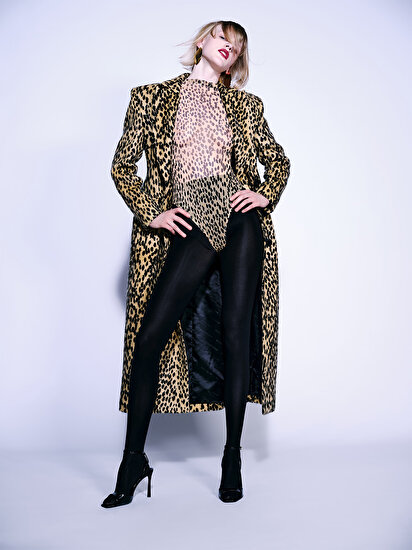 Leopar Desenli Body