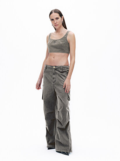 Askılı Crop Top