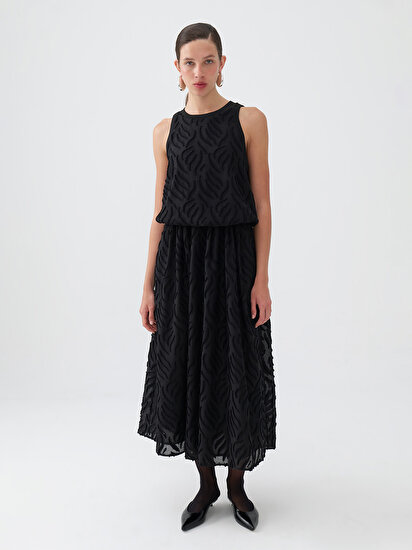 Halter Yaka Maxi Elbise