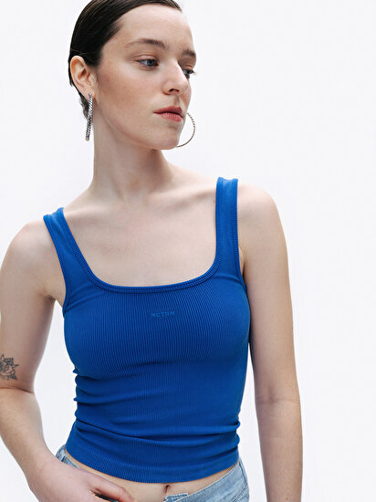 Baskı Detaylı Crop Top