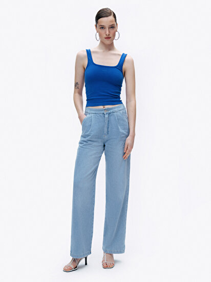 Baskı Detaylı Crop Top