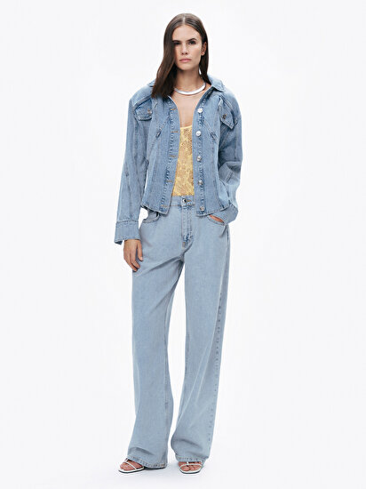 Kapüşonlu Denim Ceket