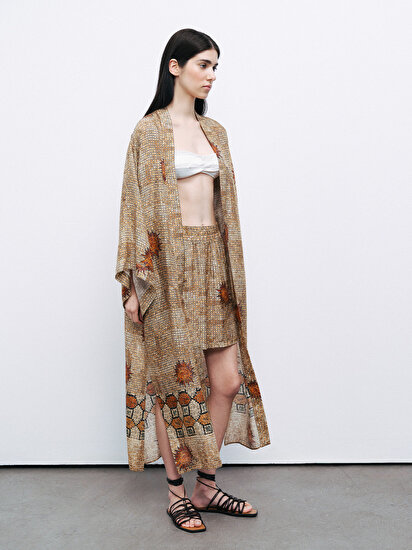 Mozaik Desenli Kimono