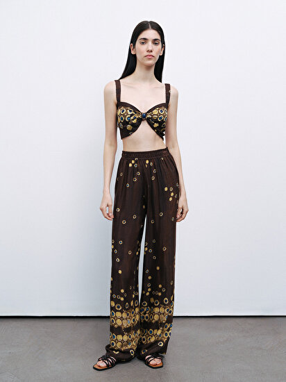 Aksesuar Detaylı Crop Top