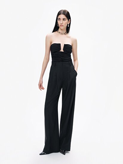 Drape Tasarımlı Crop Top
