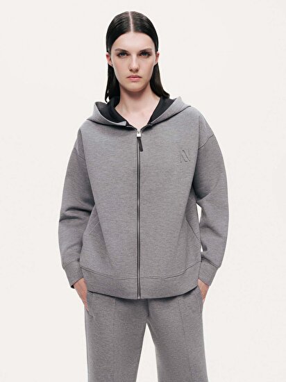 Kapüşonlu Logolu Sweatshirt