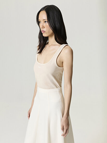 Baskı Detaylı Crop Top