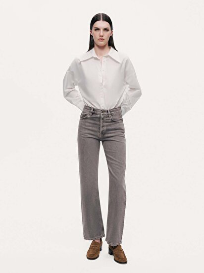 Düz Kesim Jean Pantolon