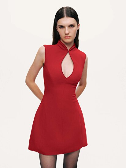 Japon Kesim Mini Elbise