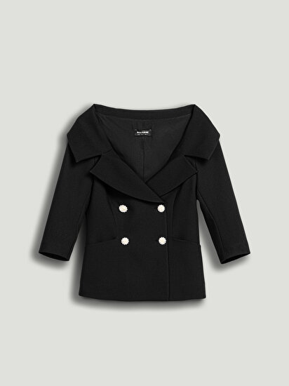 Aksesuar Düğmeli Ceket