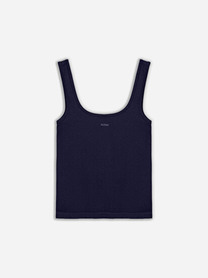 Bisiklet Yaka Crop Top