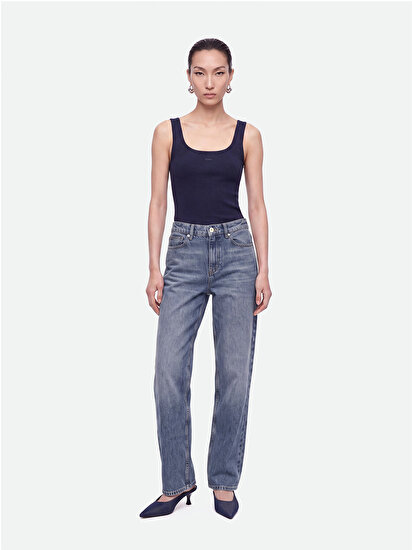 Bisiklet Yaka Crop Top