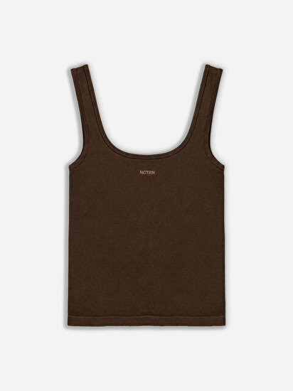 Bisiklet Yaka Crop Top