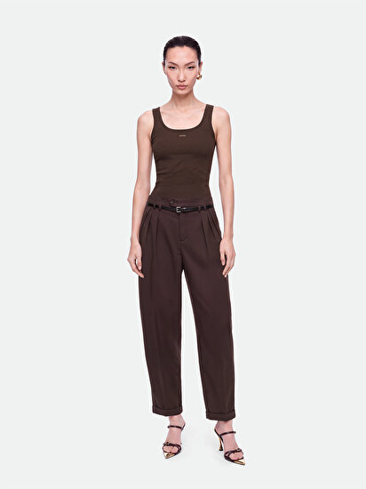 Bisiklet Yaka Crop Top